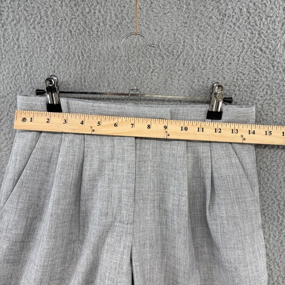 Abercrombie & Fitch Tailored Pleated High-Rise Shorts Gray Size 25 - Picture 5 of 10